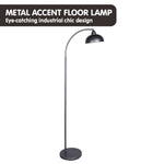 Dark Grey Floor Lamp Industrial Chic Adjustable Angle