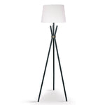 Tripod Floor Lamp In Metal And Antique Brass