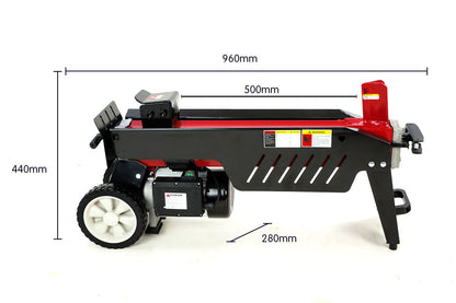 Log Splitter Electric Yukon 7 Ton with Side Protectors Axe Wood Cutter