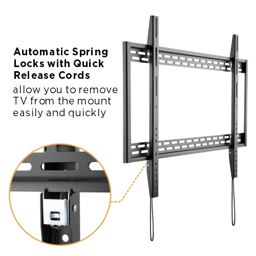 Brateck X-Large Heavy-Duty Fixed Curved Flat Panel Plasma LCD TV Wall Mount Bracket