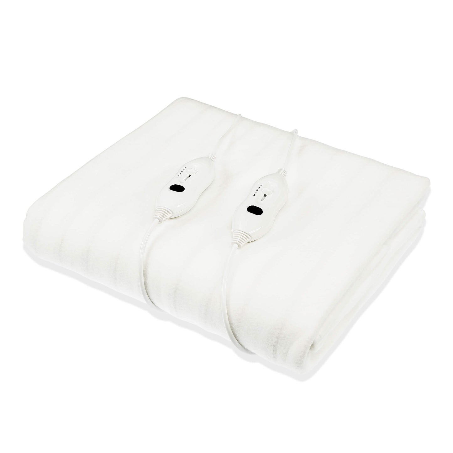 Heated Electric Blanket Queen Fitted Polyester - White