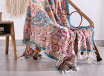 Luxury Rustic Cotton Wool Throw Blanket for Home Decor, Large Picnic Throw Rug