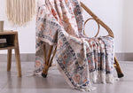 Luxury Rustic Cotton Wool Throw Blanket for Home Decor, Large Picnic Throw Rug