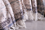 Luxury Rustic Cotton Wool Throw Blanket for Home Decor, Large Picnic Throw Rug