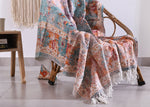 Luxury Rustic Cotton Wool Throw Blanket for Home Decor, Large Picnic Throw Rug