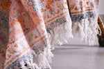 Luxury Rustic Cotton Wool Throw Blanket for Home Decor, Large Picnic Throw Rug