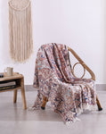Luxury Rustic Cotton Wool Throw Blanket for Home Decor, Large Picnic Throw Rug