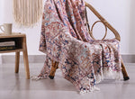 Luxury Rustic Cotton Wool Throw Blanket for Home Decor, Large Picnic Throw Rug