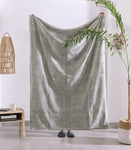 Luxury Rustic Cotton Wool Throw Blanket for Home Decor, Large Picnic Throw Rug