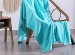 Luxury Rustic Cotton Wool Throw Blanket for Home Decor, Large Picnic Throw Rug