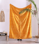 Luxury Rustic Cotton Wool Throw Blanket for Home Decor, Large Picnic Throw Rug