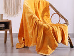 Luxury Rustic Cotton Wool Throw Blanket for Home Decor, Large Picnic Throw Rug