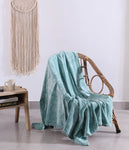 Luxury Rustic Cotton Wool Throw Blanket for Home Decor, Large Picnic Throw Rug
