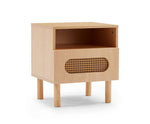 Versatile bedside table in White/Maple