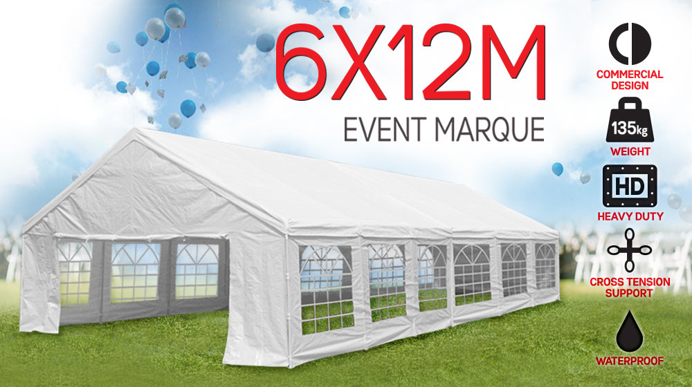 12m x 6m outdoor event marquee carport tent