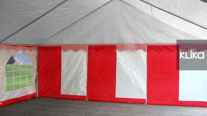 Wallaroo 4x8 Outdoor Event Marquee Tent Red-White