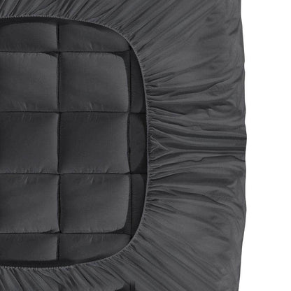 Mattress Protector Queen Bamboo Charcoal Pillowtop Topper Underlay Cover