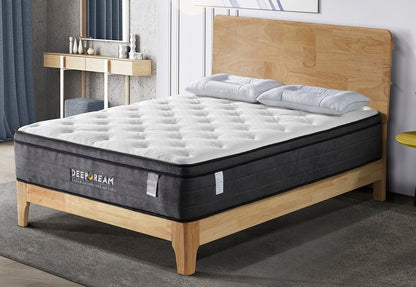 Eurotop Mattress 5 Zone Pocket Spring Latex Foam 34Cm - King Single