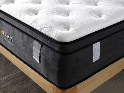 Eurotop Mattress 5 Zone Pocket Spring Latex Foam 34Cm - King Single