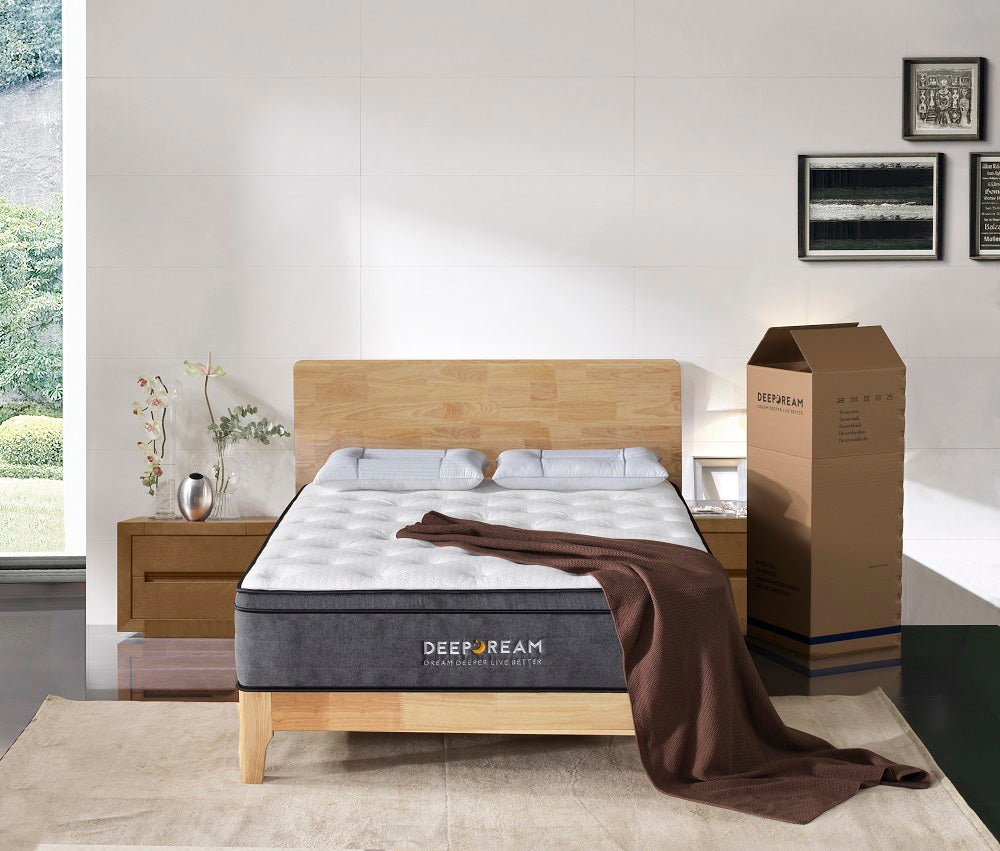 Eurotop Mattress 5 Zone Pocket Spring Latex Foam 34Cm - King Single