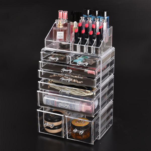  Cosmetic Drawer Makeup Organizer Storage Jewellery Box Acrylic