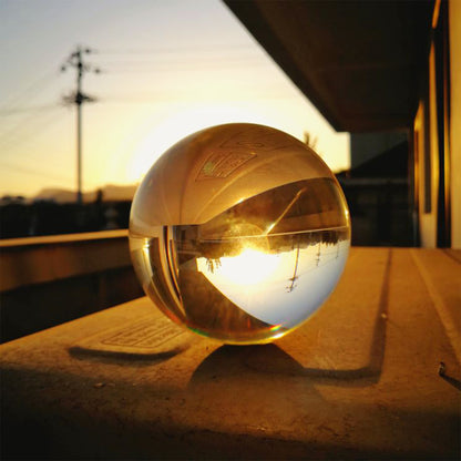 Clear Glass Healing Crystal Ball d�cor gift