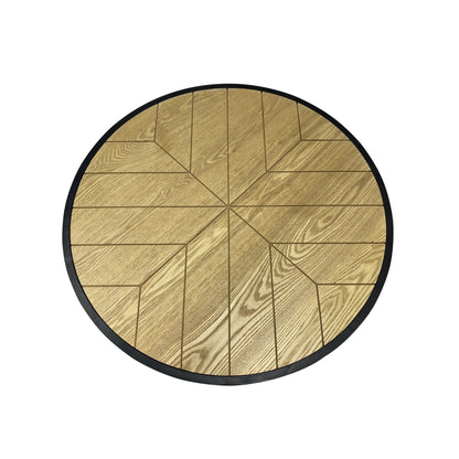 Modern Coffee Table with Engineered Wood and Metal Frame