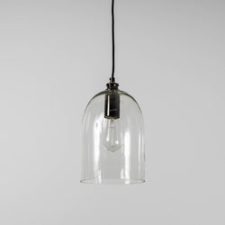 Modern Pearl Black Pendant Light with Glass Shade - Contemporary Lighting for Every Room