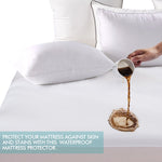 Fully Fitted Waterproof Bamboo Fibre Mattress Protector Super King Size