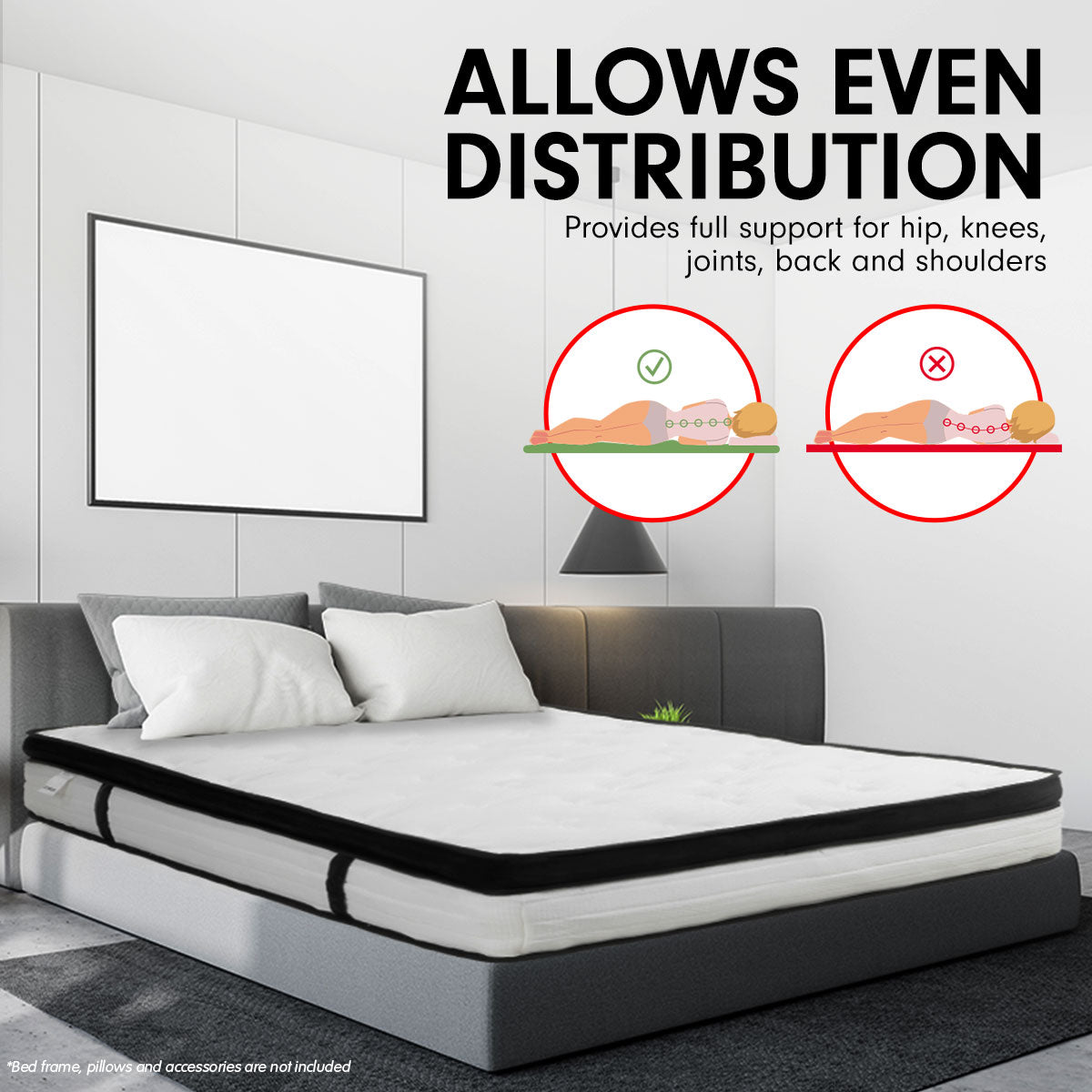 King Mattress with Euro Top Layer - 32cm