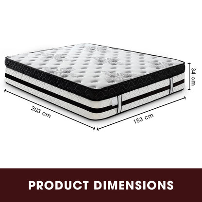 Queen Mattress  with Euro Top - 34cm