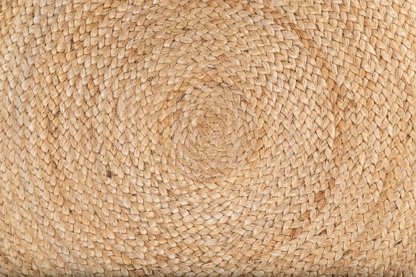 Round Jute Pouf NATURAL 26x7
