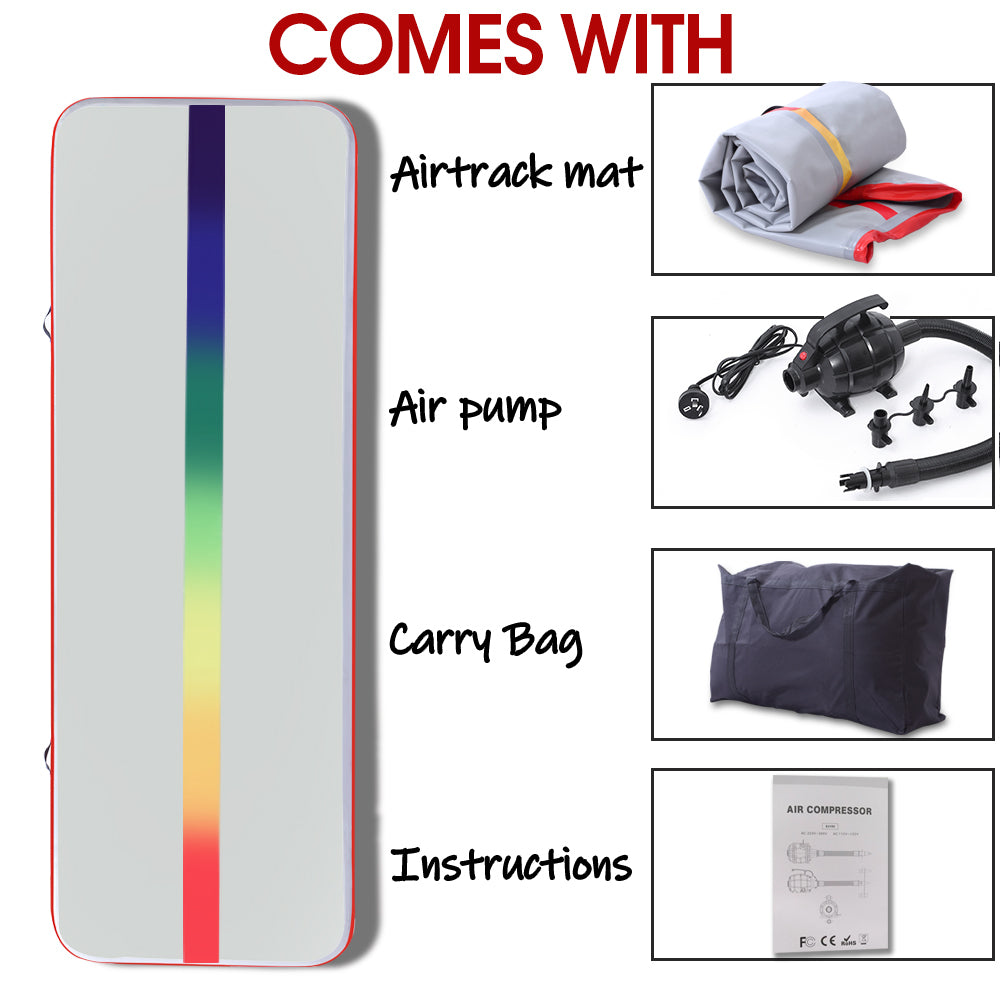 5x1M Air Track Inflatable Mat Airtrack Tumbling Electric Air Pump Gymnastics