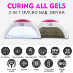 Salon Chic 48W LED UV Nail Lamp Light Gel Polish Dryer Manicure Art Curing White