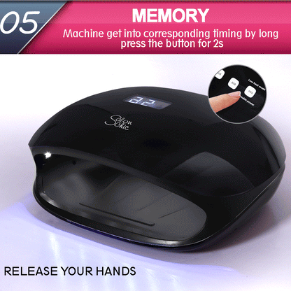 LED Nail Gel Polish Dryer Manicure Sensor Light Black