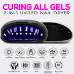LED Nail Gel Polish Dryer Manicure Sensor Light Black