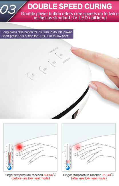 Salon LED Nail Gel Polish Dryer Manicure Sensor Light
