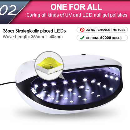 Salon LED Nail Gel Polish Dryer Manicure Sensor Light