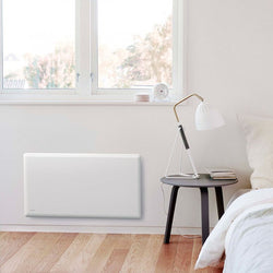 1000w electric panel heater with thermostat & castors