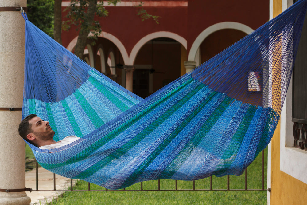 Jumbo Size Nylon Plus Hammock in Caribe