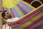 King Plus Size Nylon Mexican Hammock in Confeti Colour