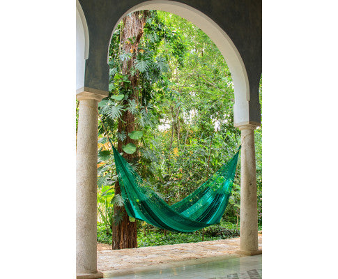  King Plus Size Nylon Mexican Hammock in Fresh Garden Colour