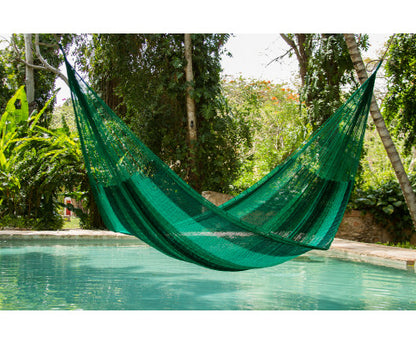 King Plus Size Nylon Mexican Hammock in Fresh Garden Colour