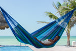 King Plus Size Nylon Mexican Hammock in Oceanica Colour