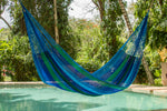 King Plus Size Nylon Mexican Hammock in Oceanica Colour