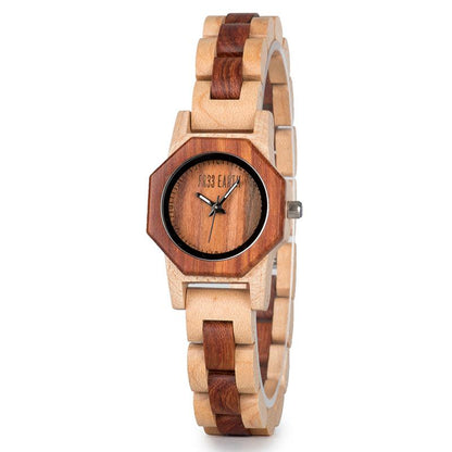 Dual coloured Okta wooden watch
