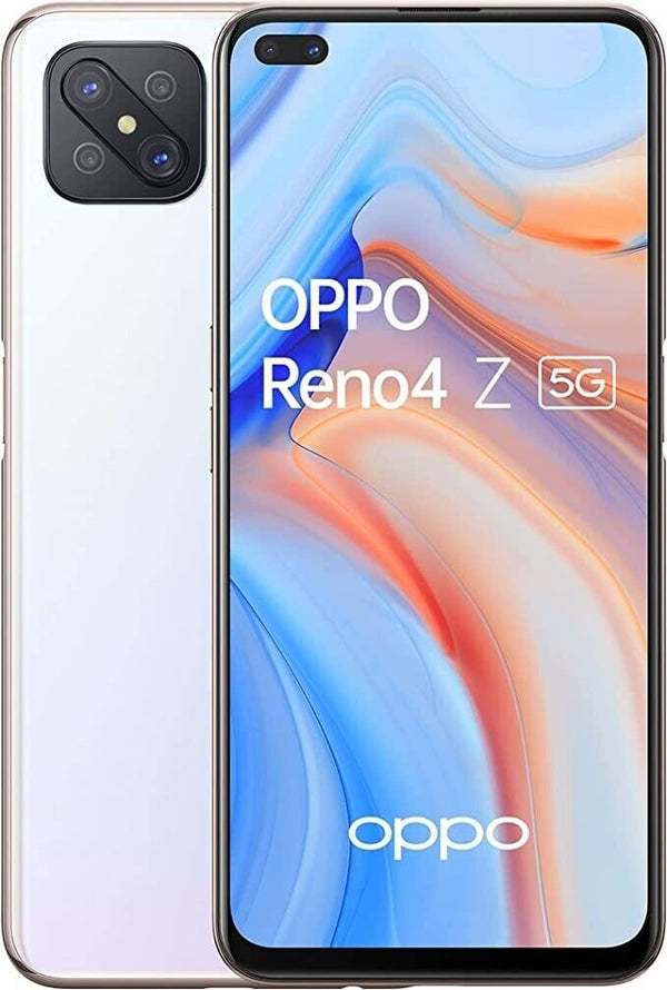  OPPO Reno4 Z Mobile phone (5G 8+128GB) Dual Sim-White-Refurbished