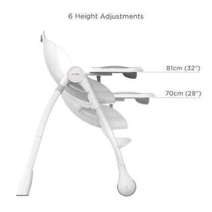 Cocoon 3-Stage Toddler Feeding High Chair-Rose Meringue