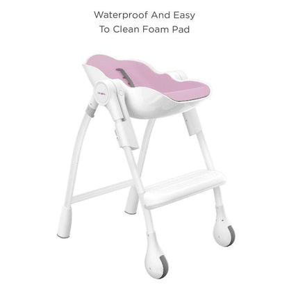 Cocoon 3-Stage Toddler Feeding High Chair-Rose Meringue