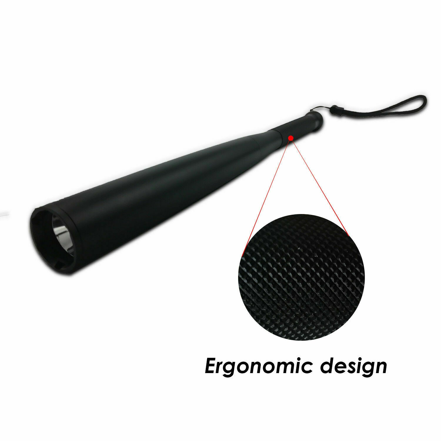 41cm Baseball Bat LED Flashlight Bright Baton Torch Emergency Security